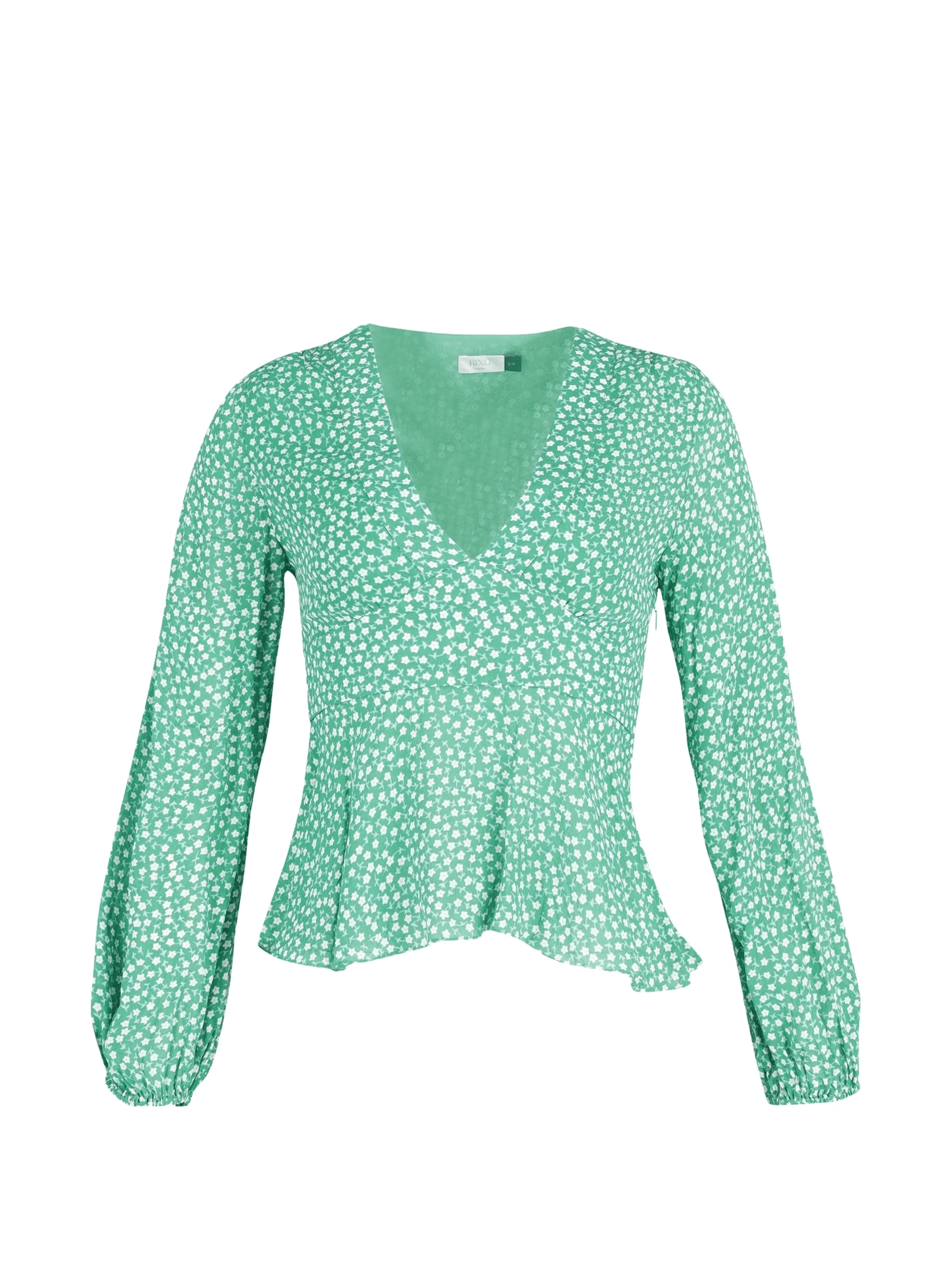 long-sleeve floral-print top - Image 1