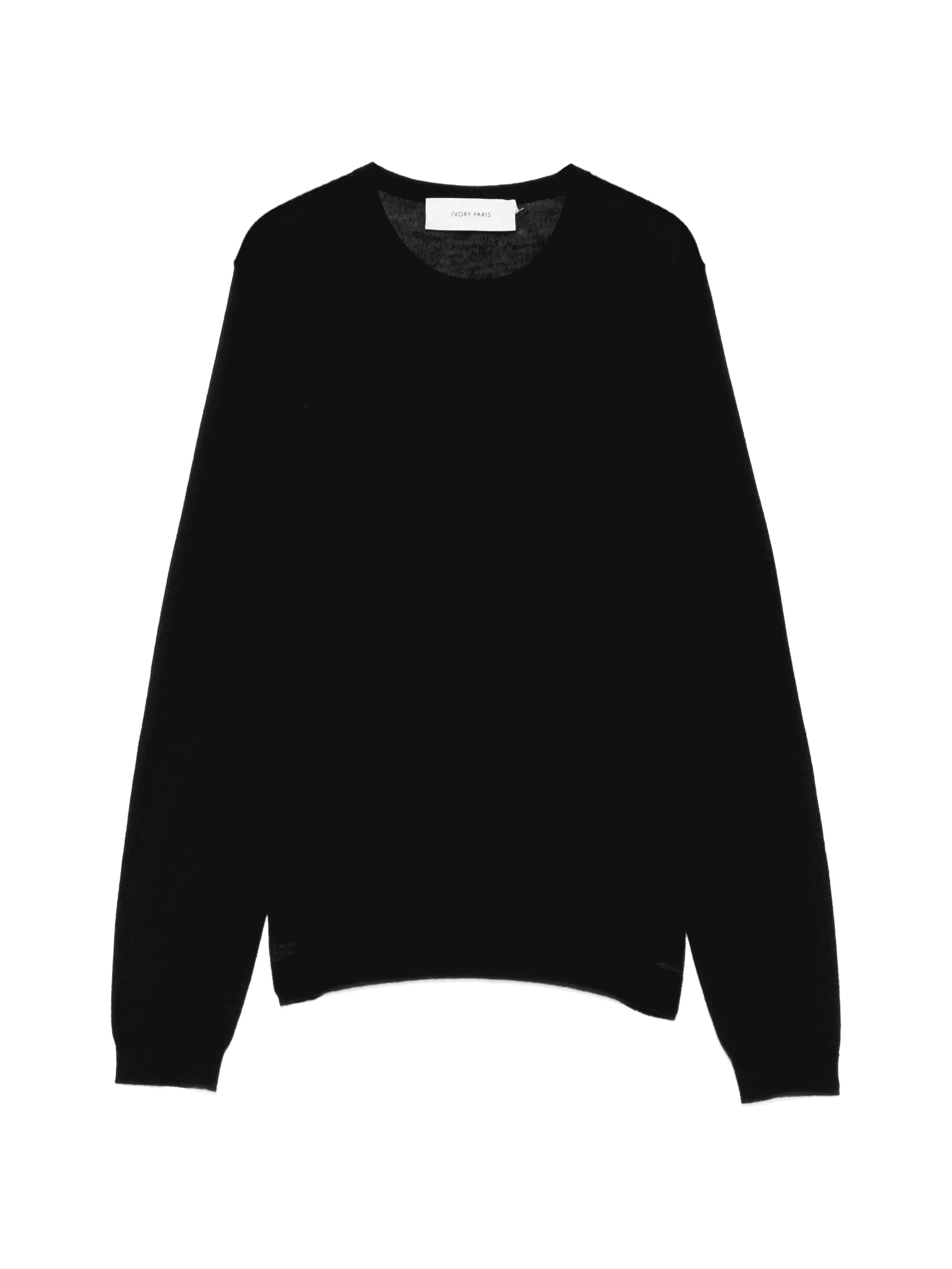 crew-neck long-sleeve top - Image 1