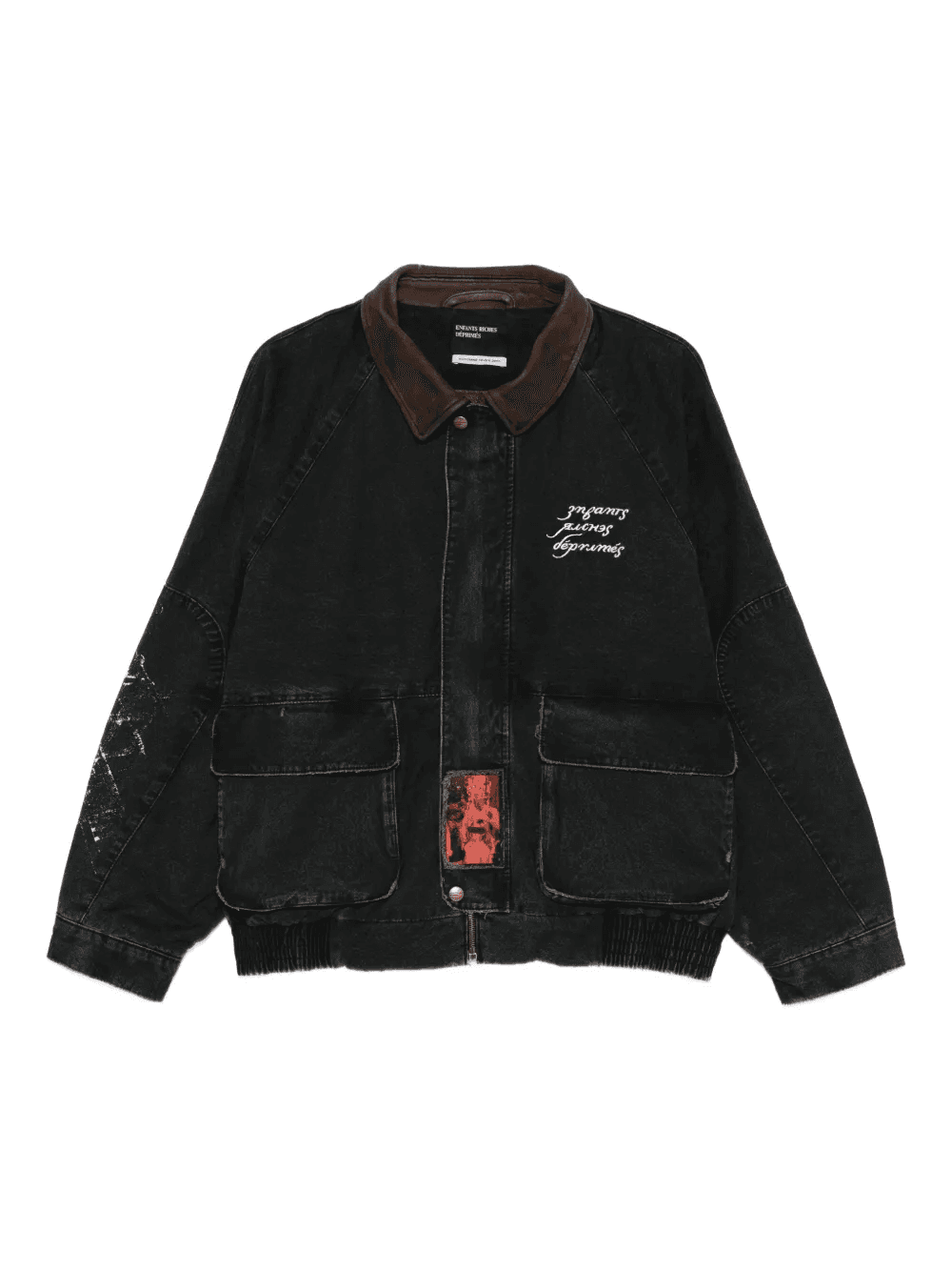 graphic-print bomber jacket - Image 1