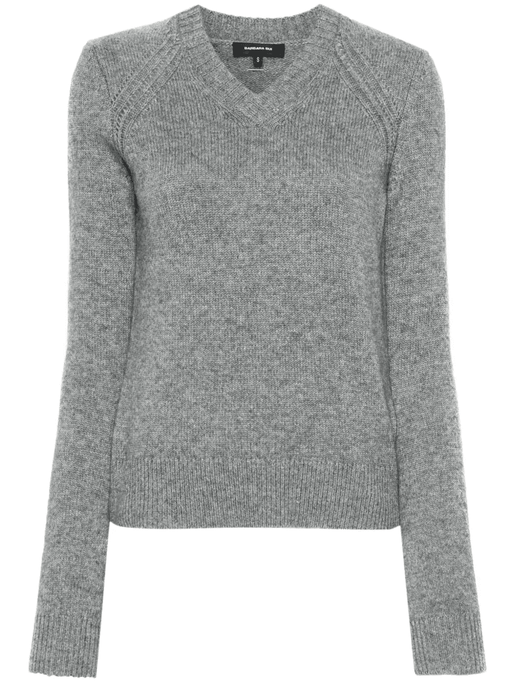 V-neck ladder-stitch jumper - Image 1