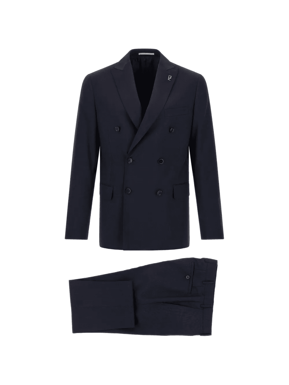 Lord double-breasted metal brooch suit - Image 1