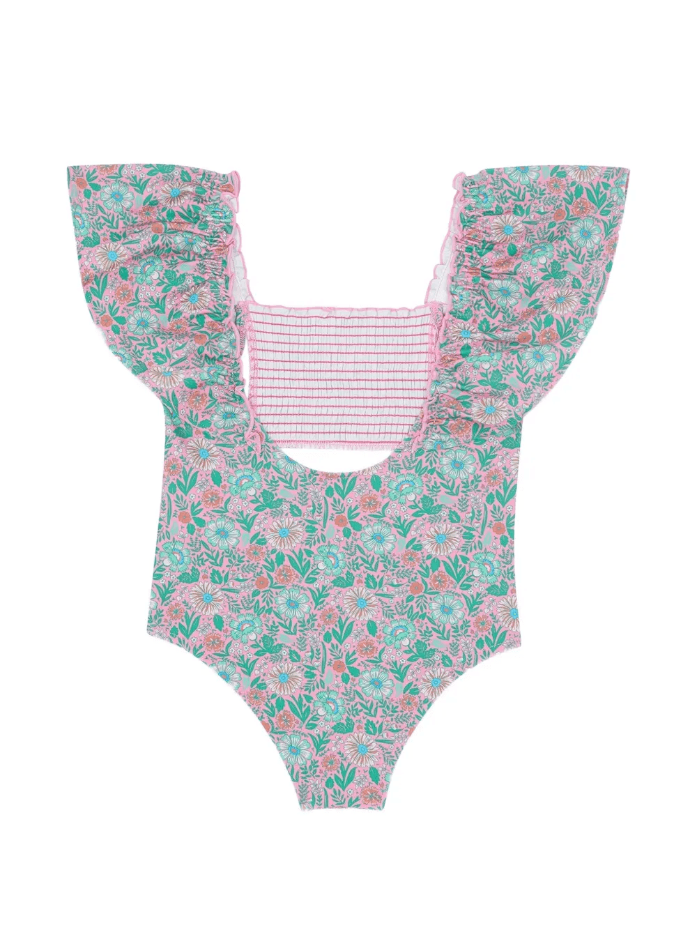 Nada ruffled floral-print swimsuit - Image 1