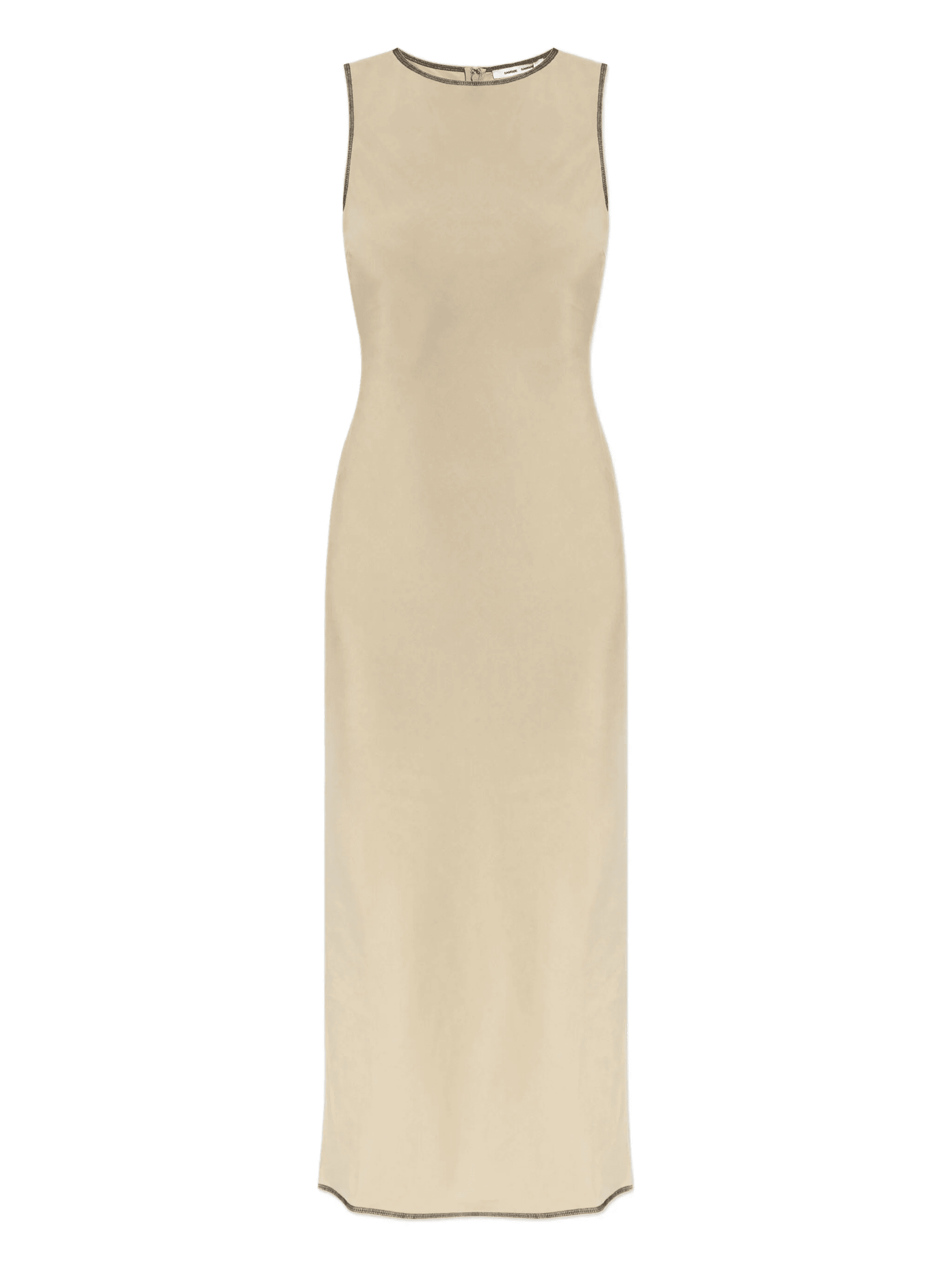contrast-stitching maxi dress - Image 1