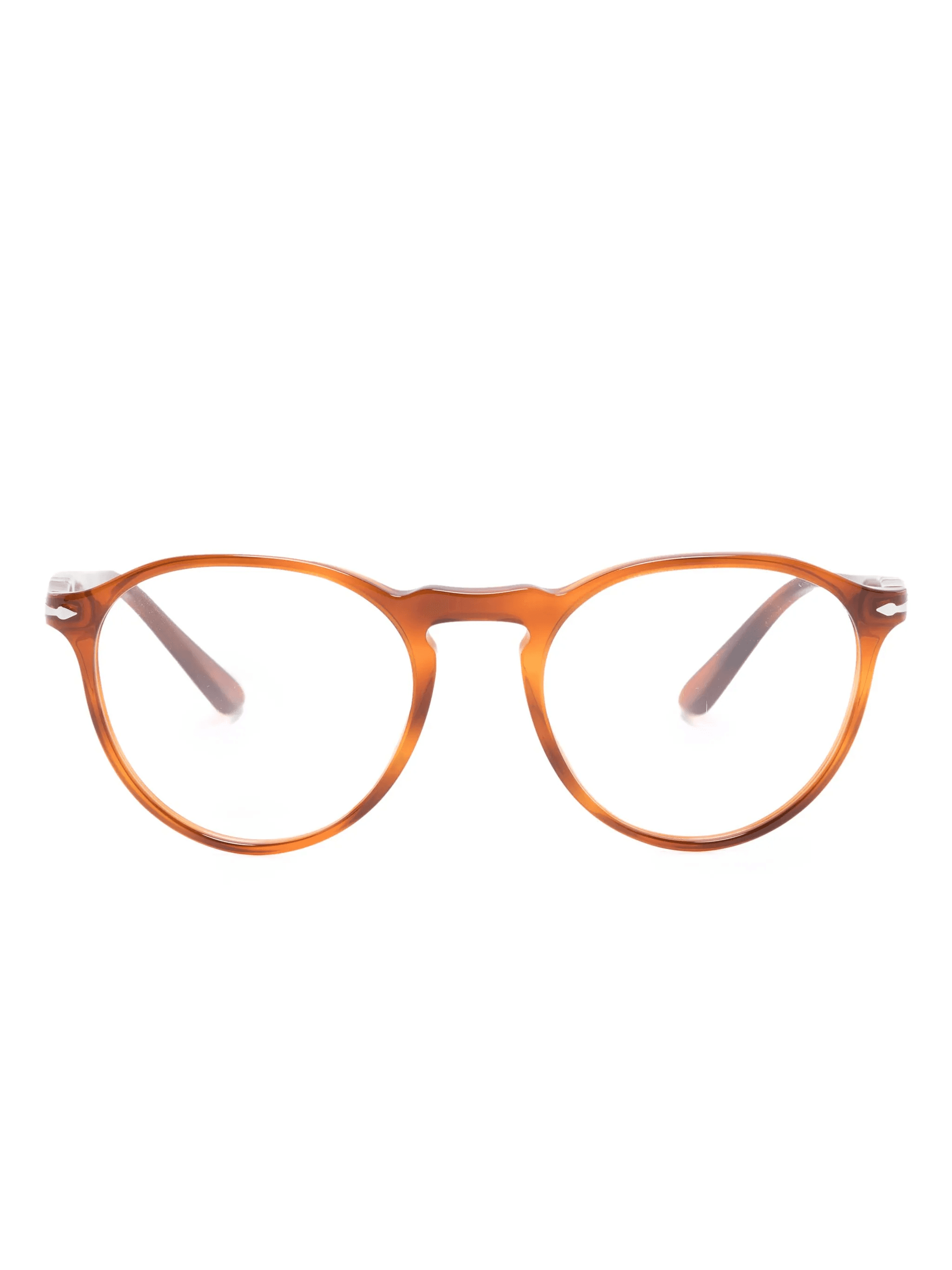 tortoiseshell-effect round-frame glasses - Image 1