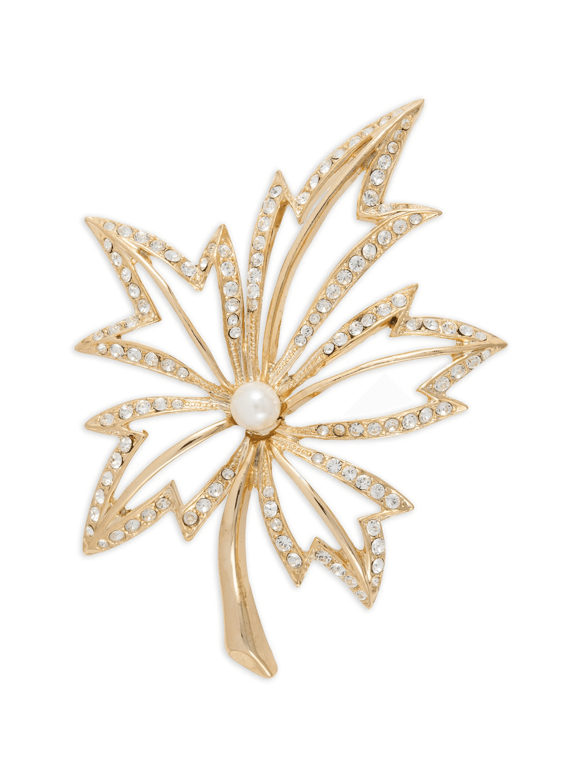 1980s Napier crystal-embellished brooch - Image 1