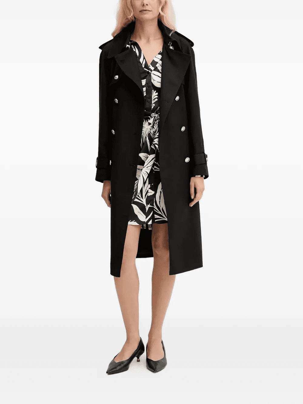 belted trench coat - Image 1