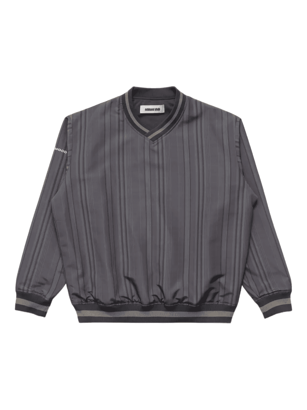 logo-motif V-neck sweatshirt - Image 1