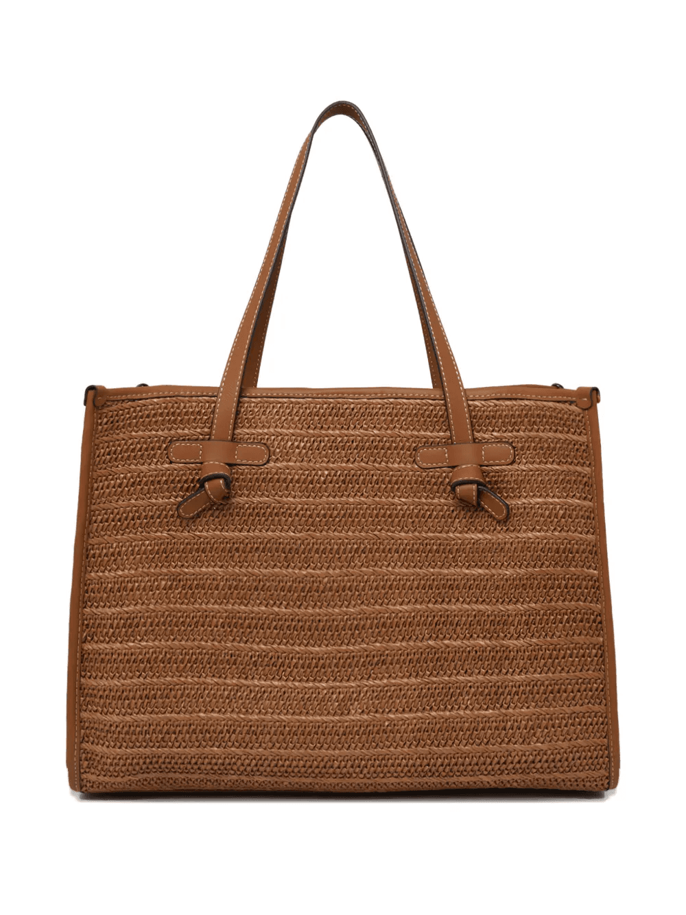 textured top-handle tote bag - Image 1