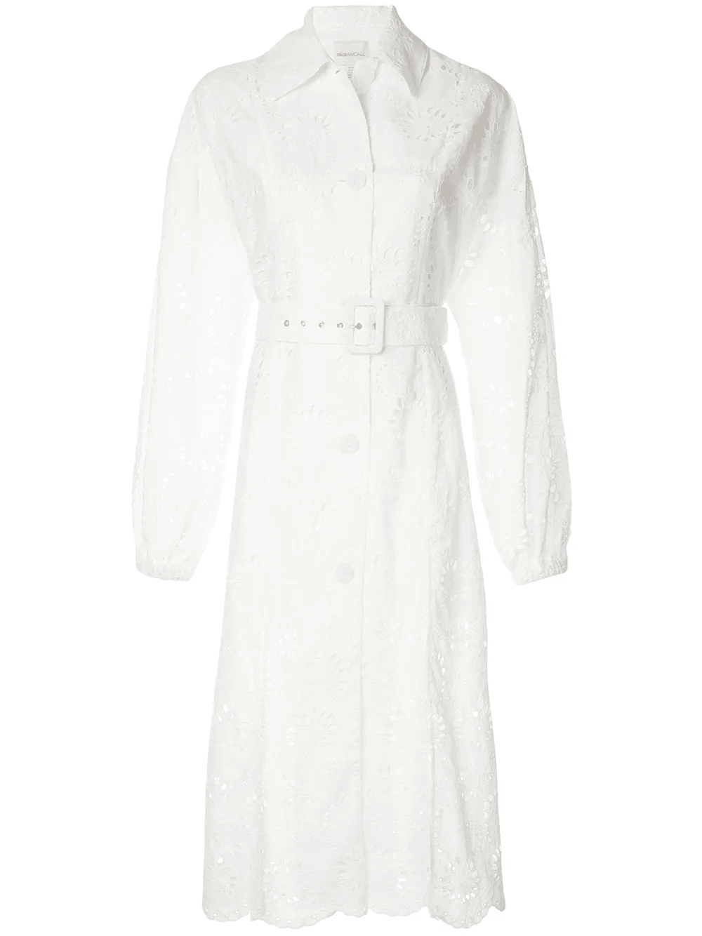Cloud Obscurity embroidered trench coat - Image 1