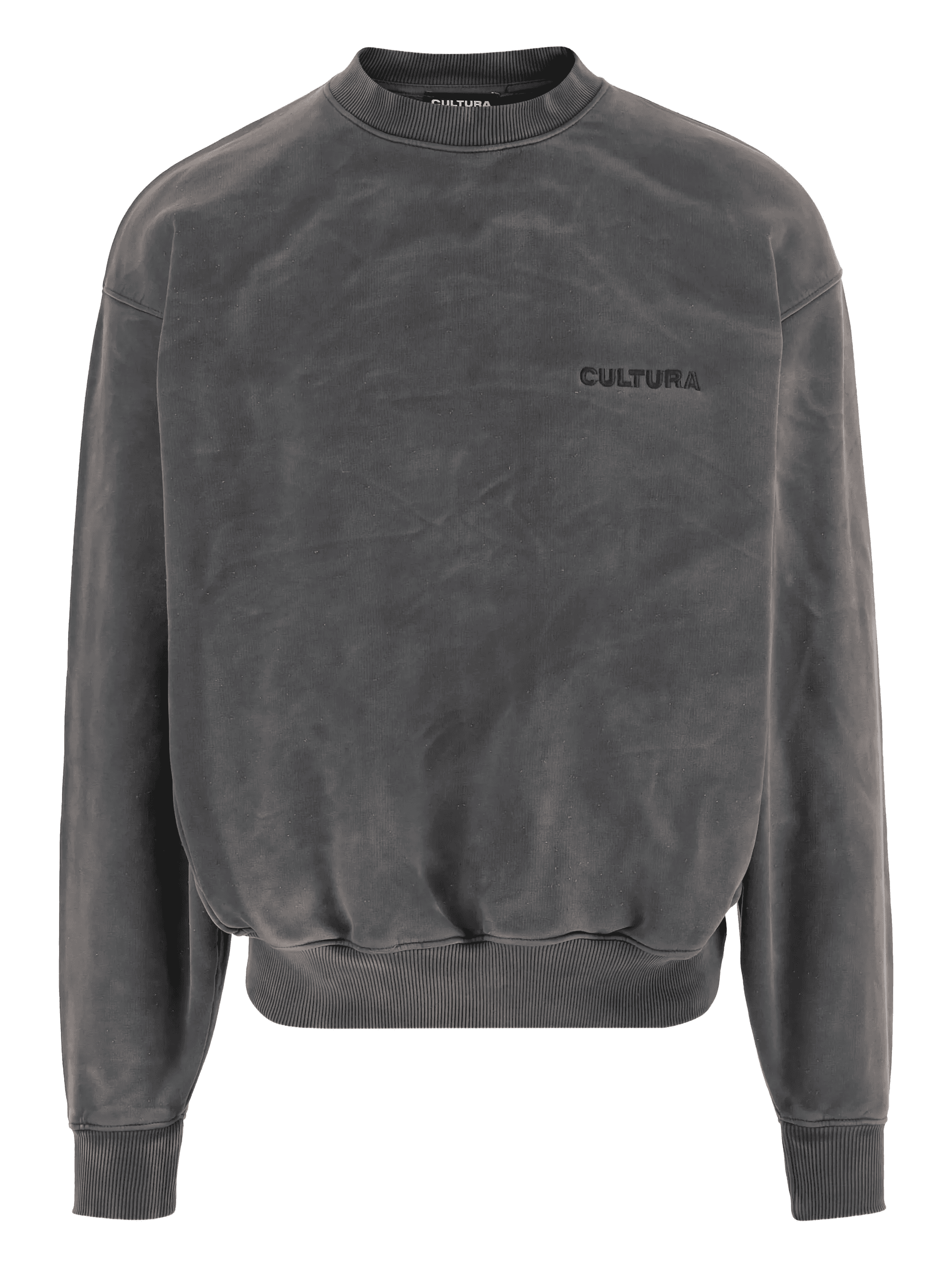 embroidered logo washed sweatshirt - Image 1