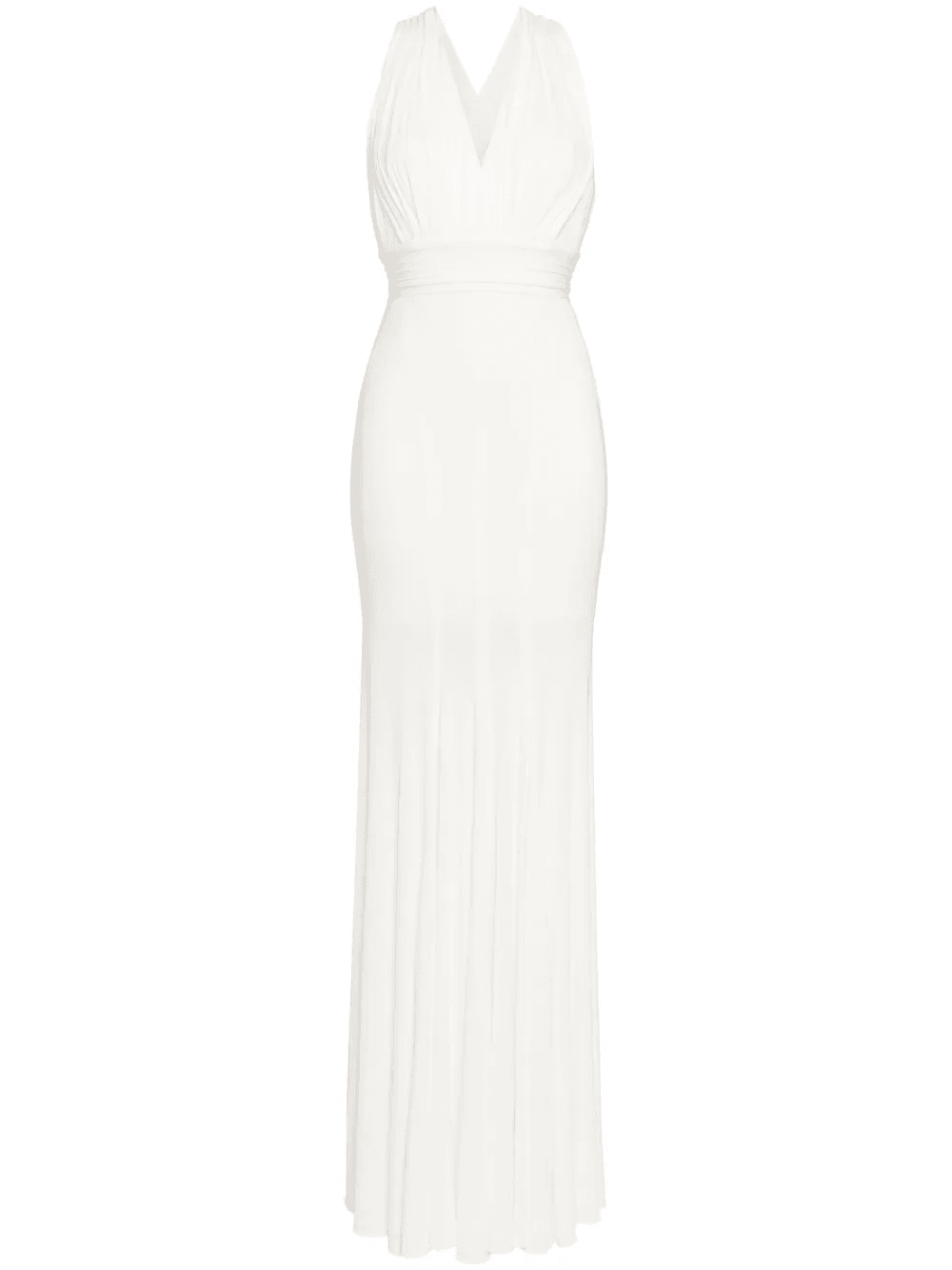 pleated fishtail gown - Image 1