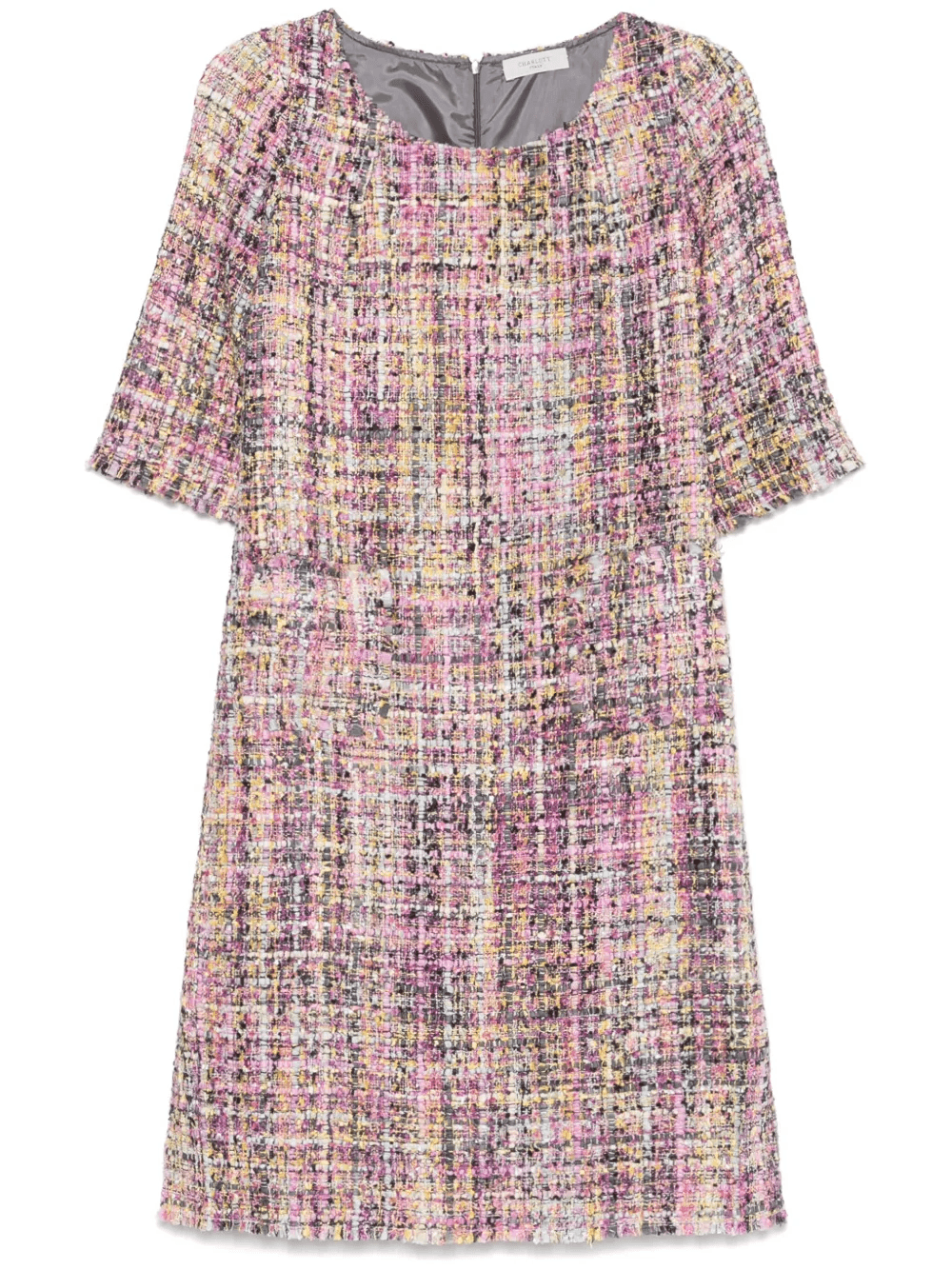 tweed midi dress - Image 1