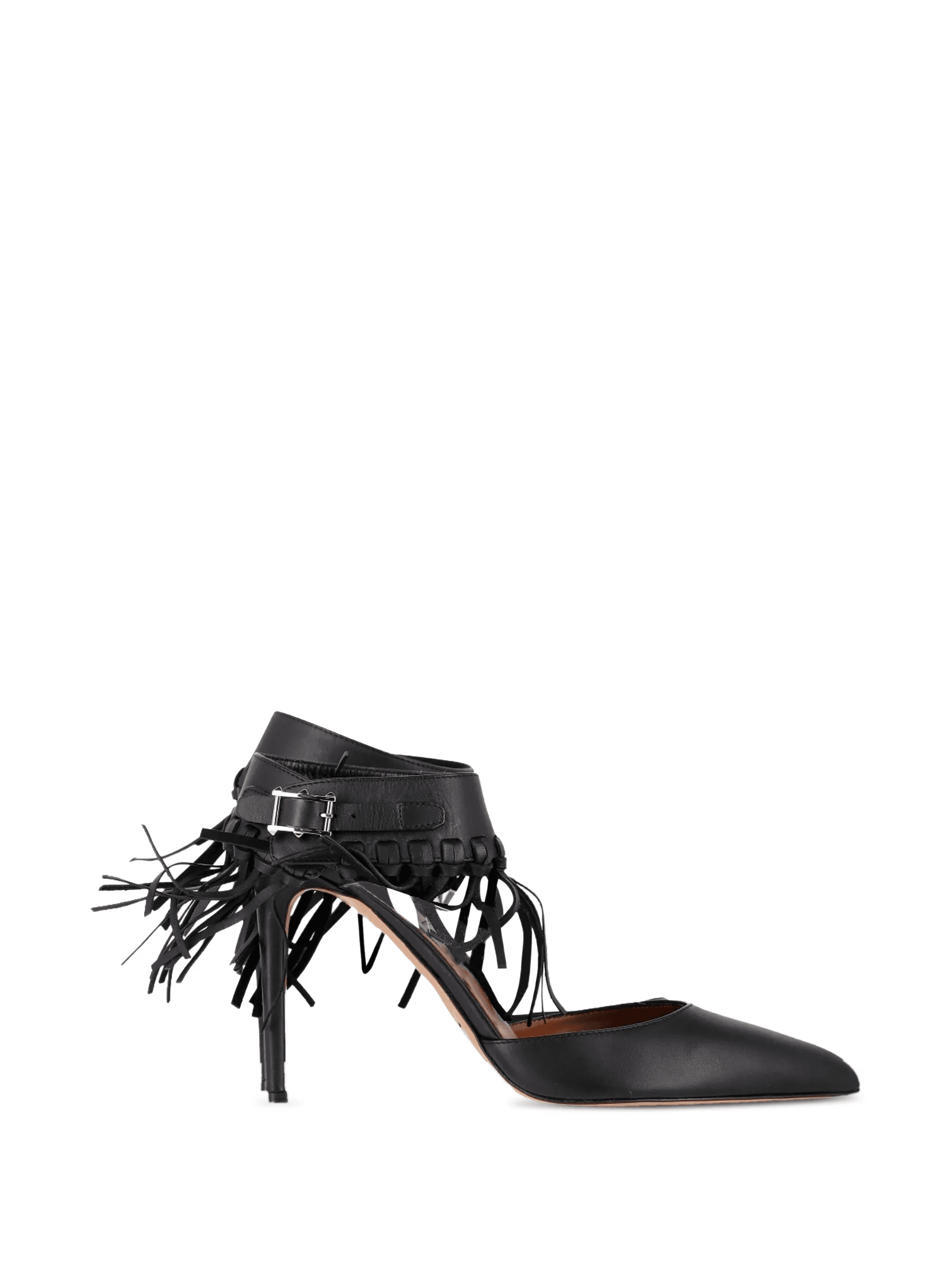 fringed ankle-strap pumps - Image 1
