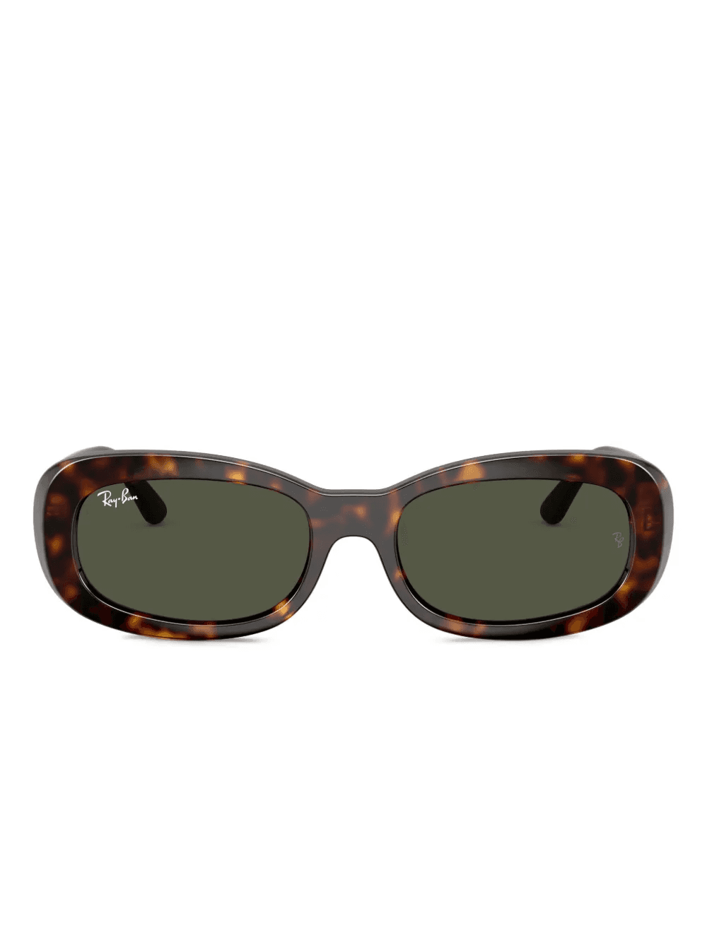 havana oval-frame sunglasses - Image 1