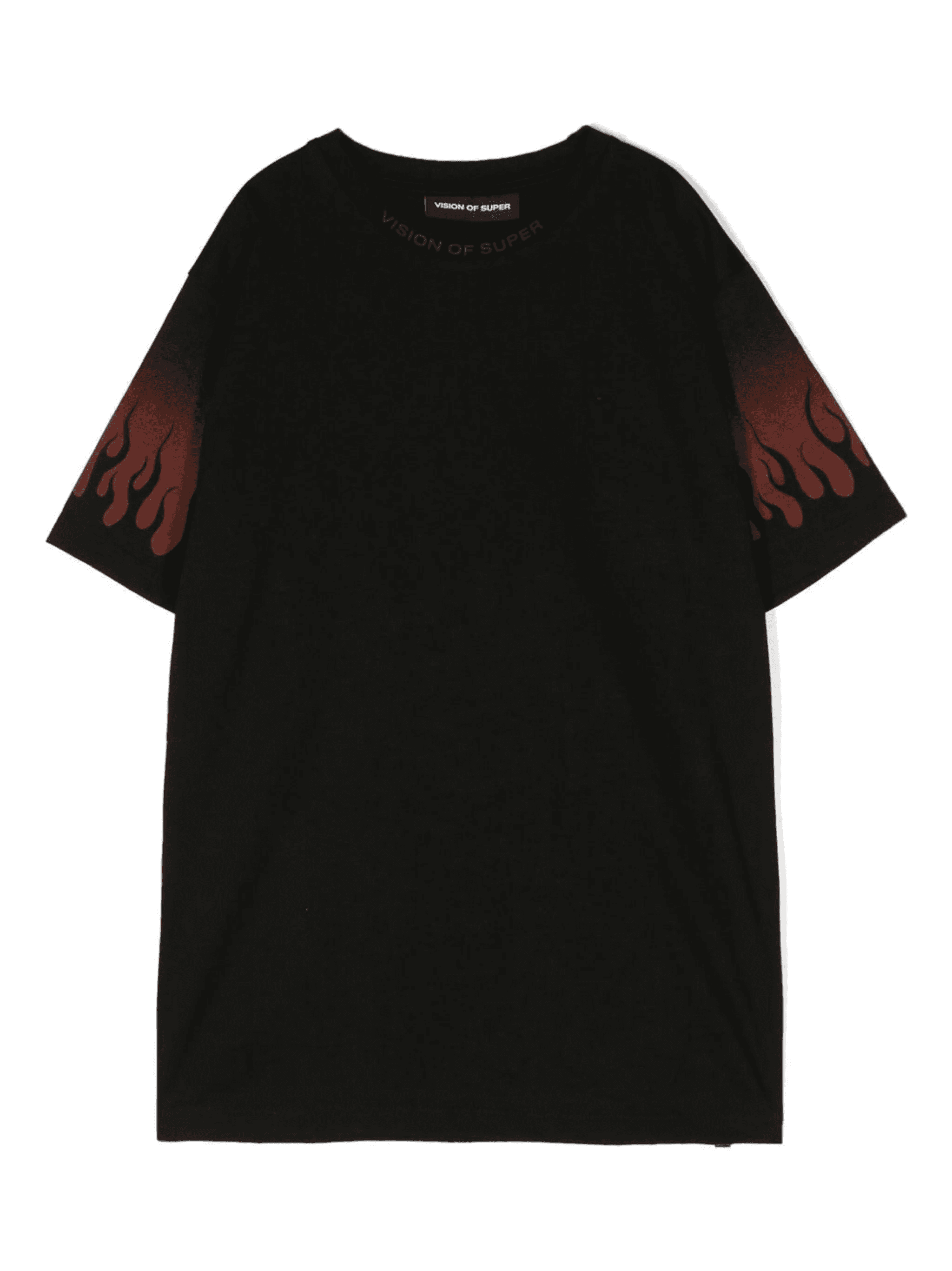 flame-print cotton T-shirt - Image 1