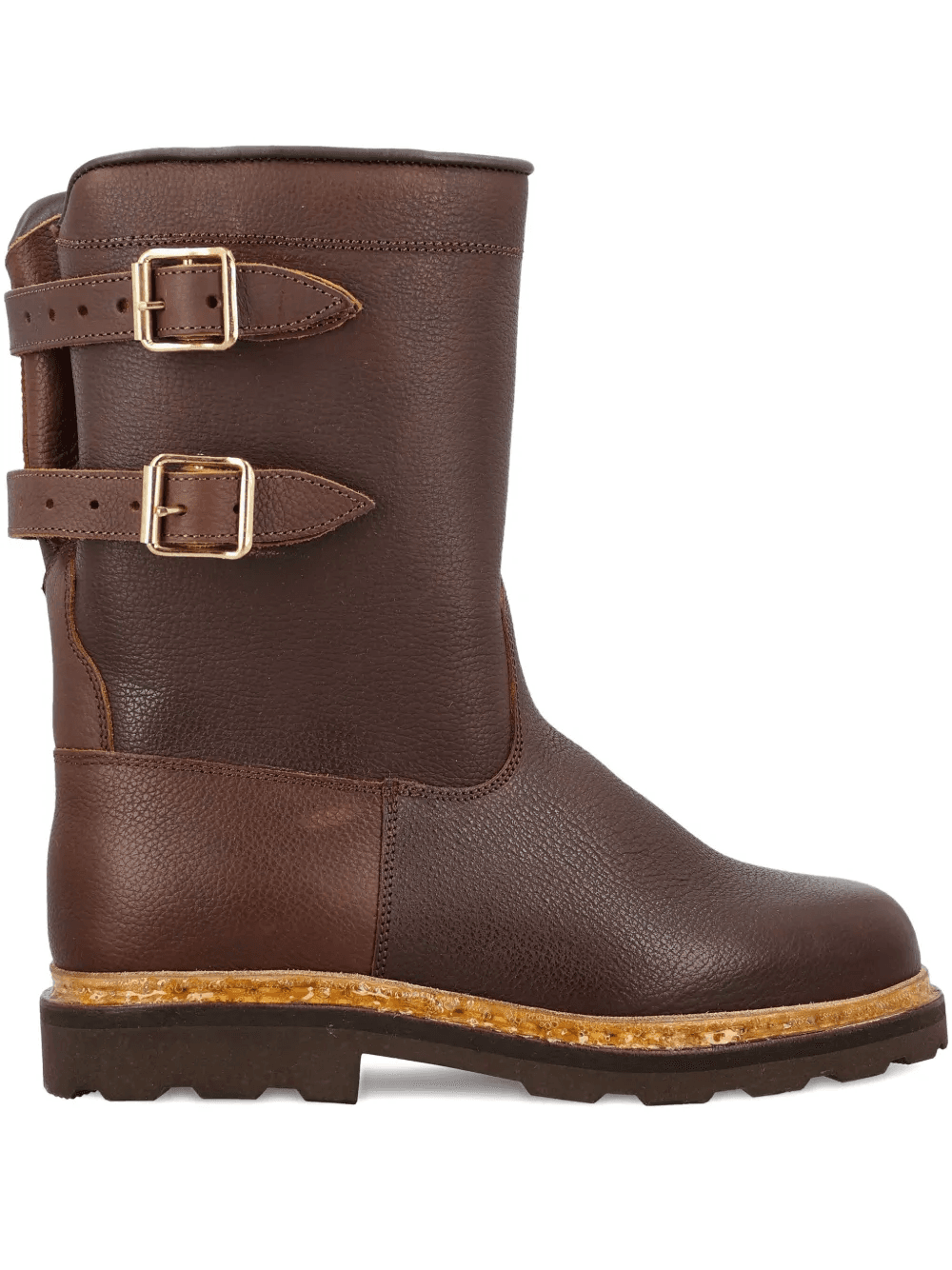 Sanglier double-buckle leather boots - Image 1