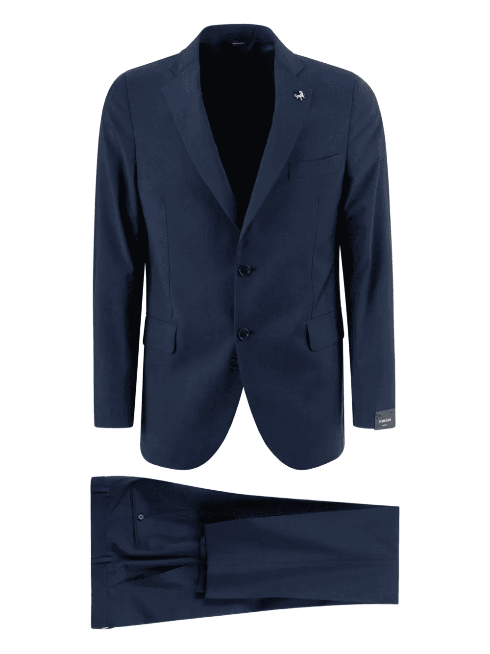 three-button navy suit - Image 1