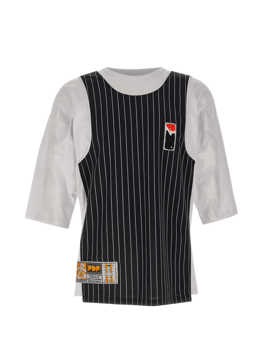 layered striped T-shirt - Image 1