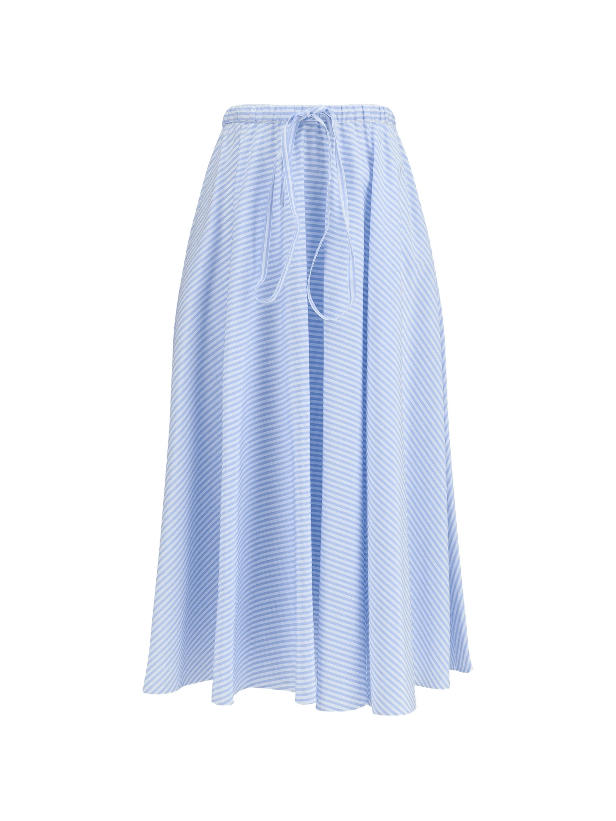 Locorotondo striped midi cotton skirt - Image 1