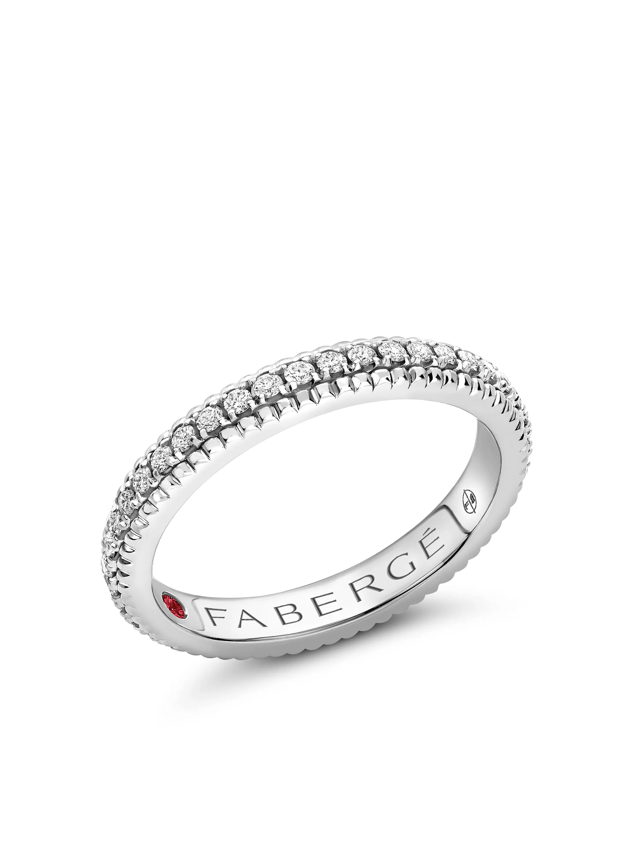 18kt white gold Colours Of Love diamond eternity ring - Image 1