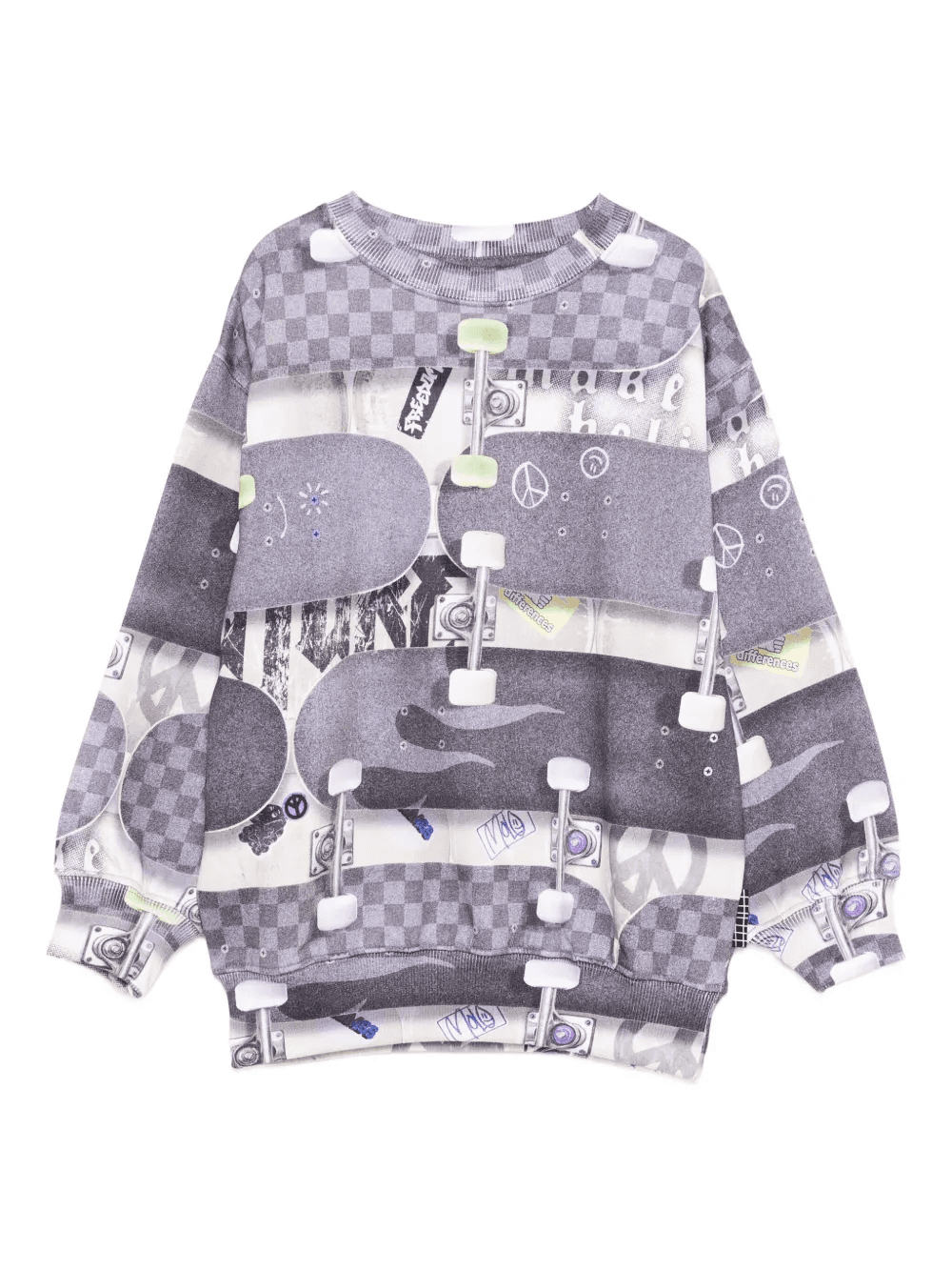 skateboard-print sweatshirt - Image 1