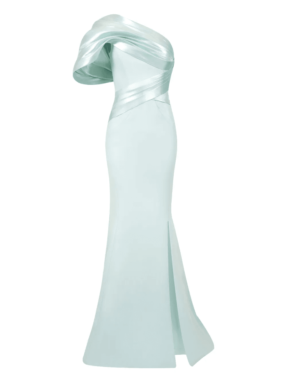 one-shoulder mermaid gown - Image 1