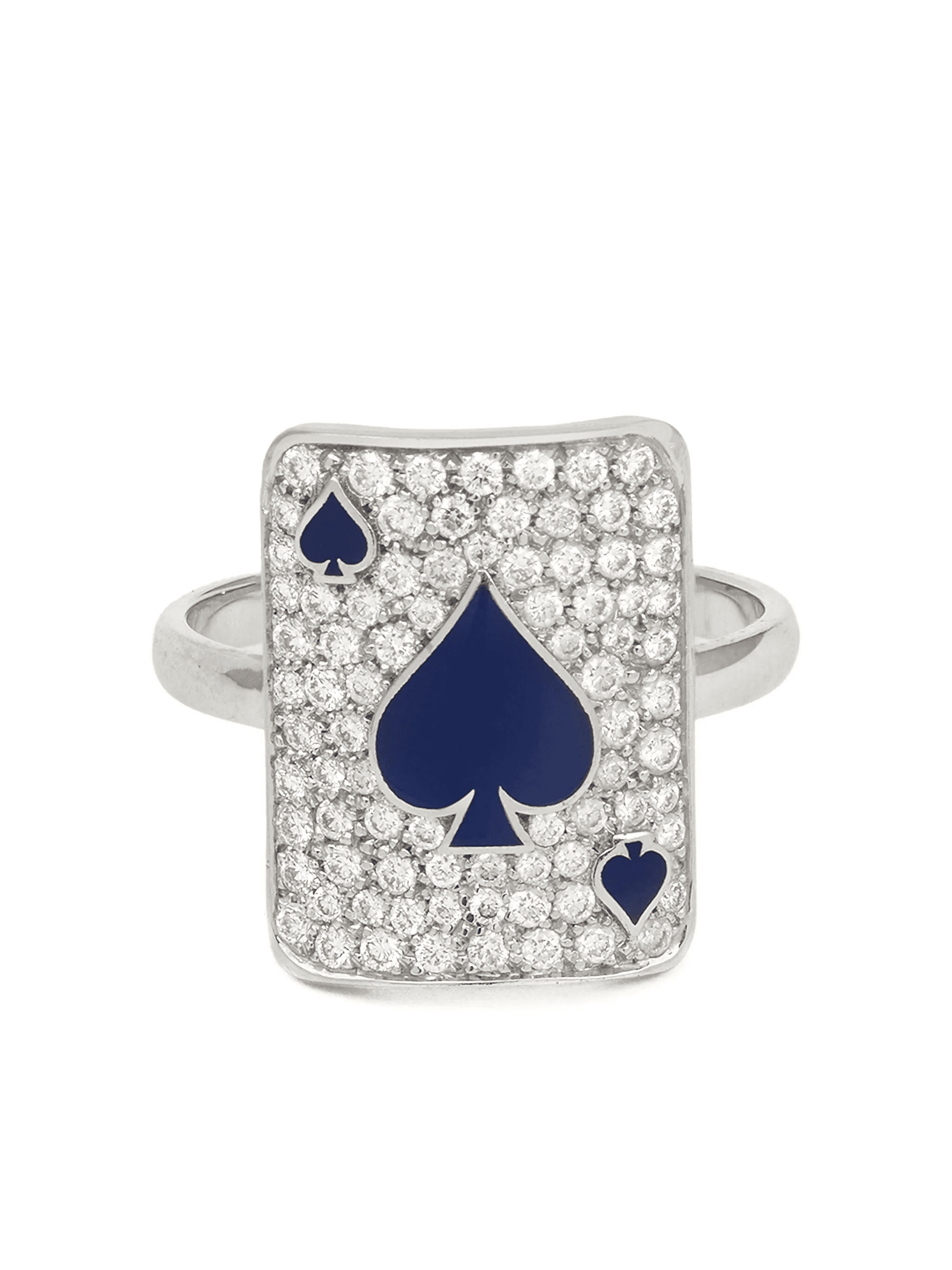 18K white gold Justice diamond ring - Image 1