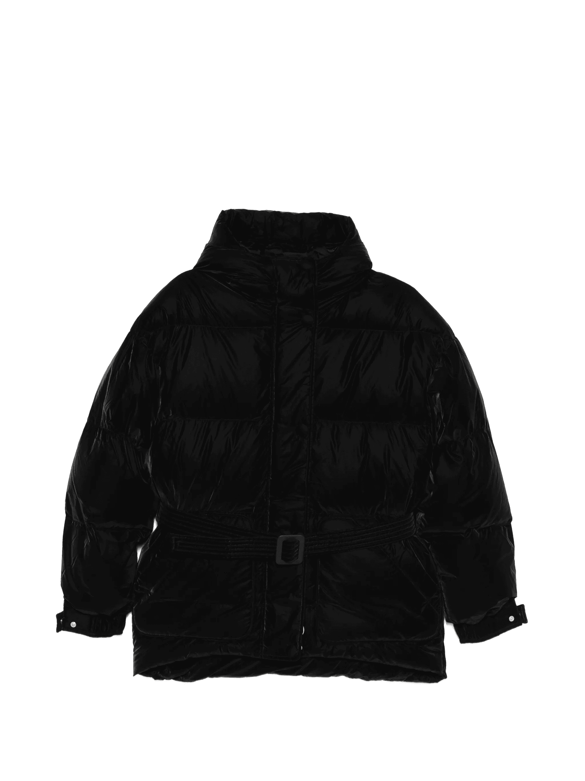 belted puffer jacket - Image 1