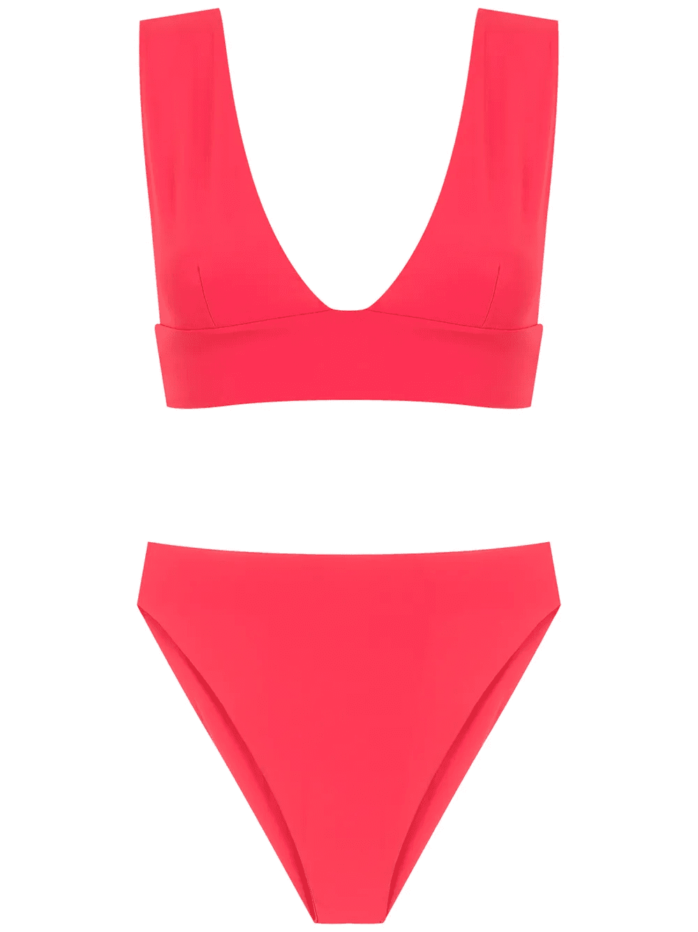Vermelho high-waisted bikini set - Image 1
