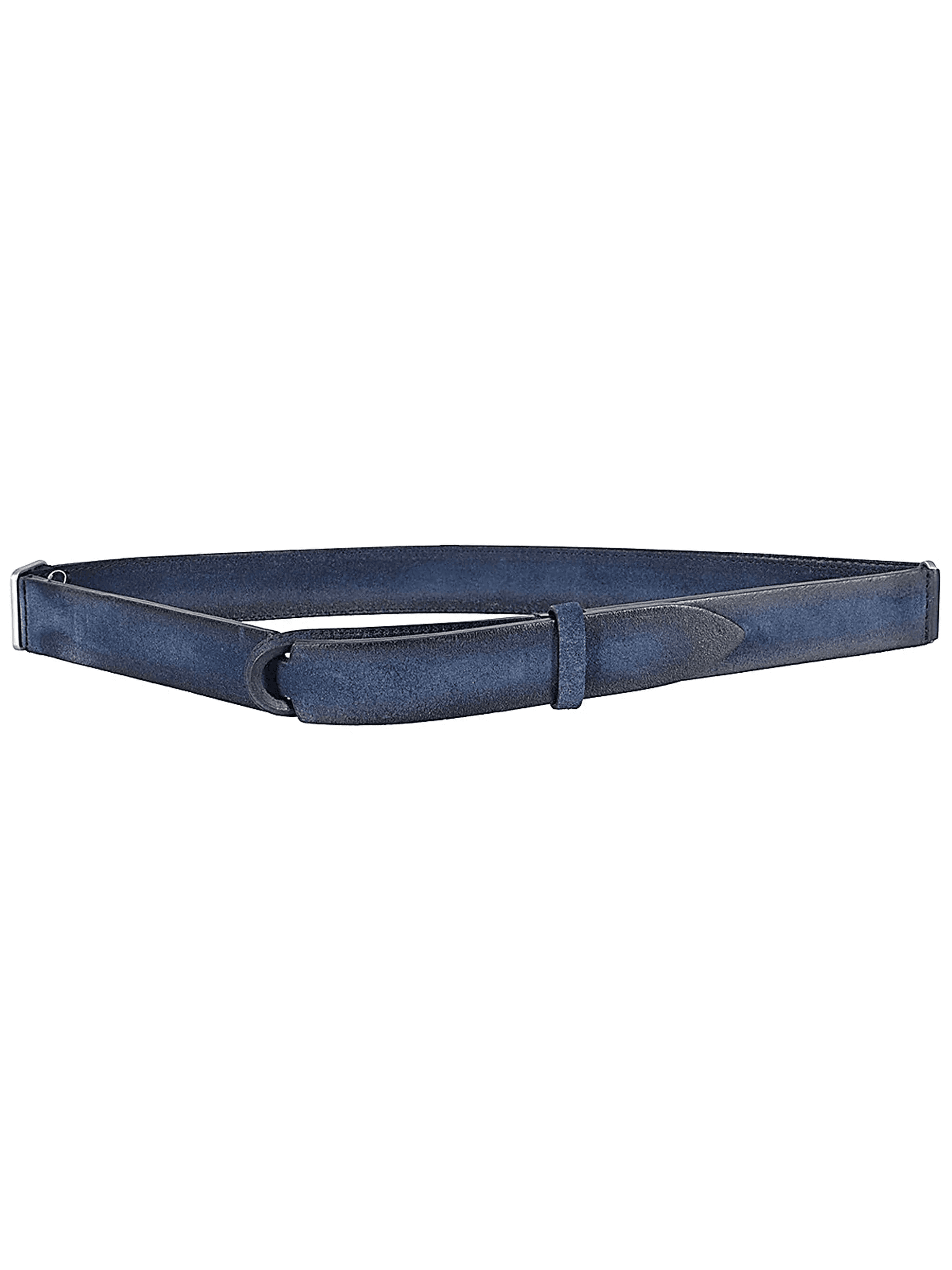 washed leather belt - Image 1