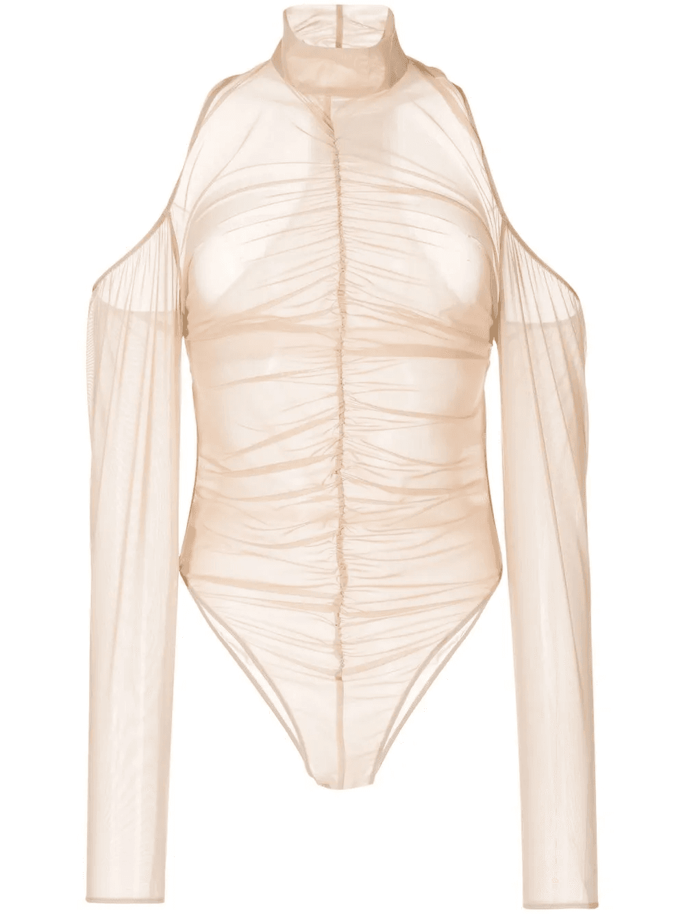 ruched mesh bodysuit - Image 1