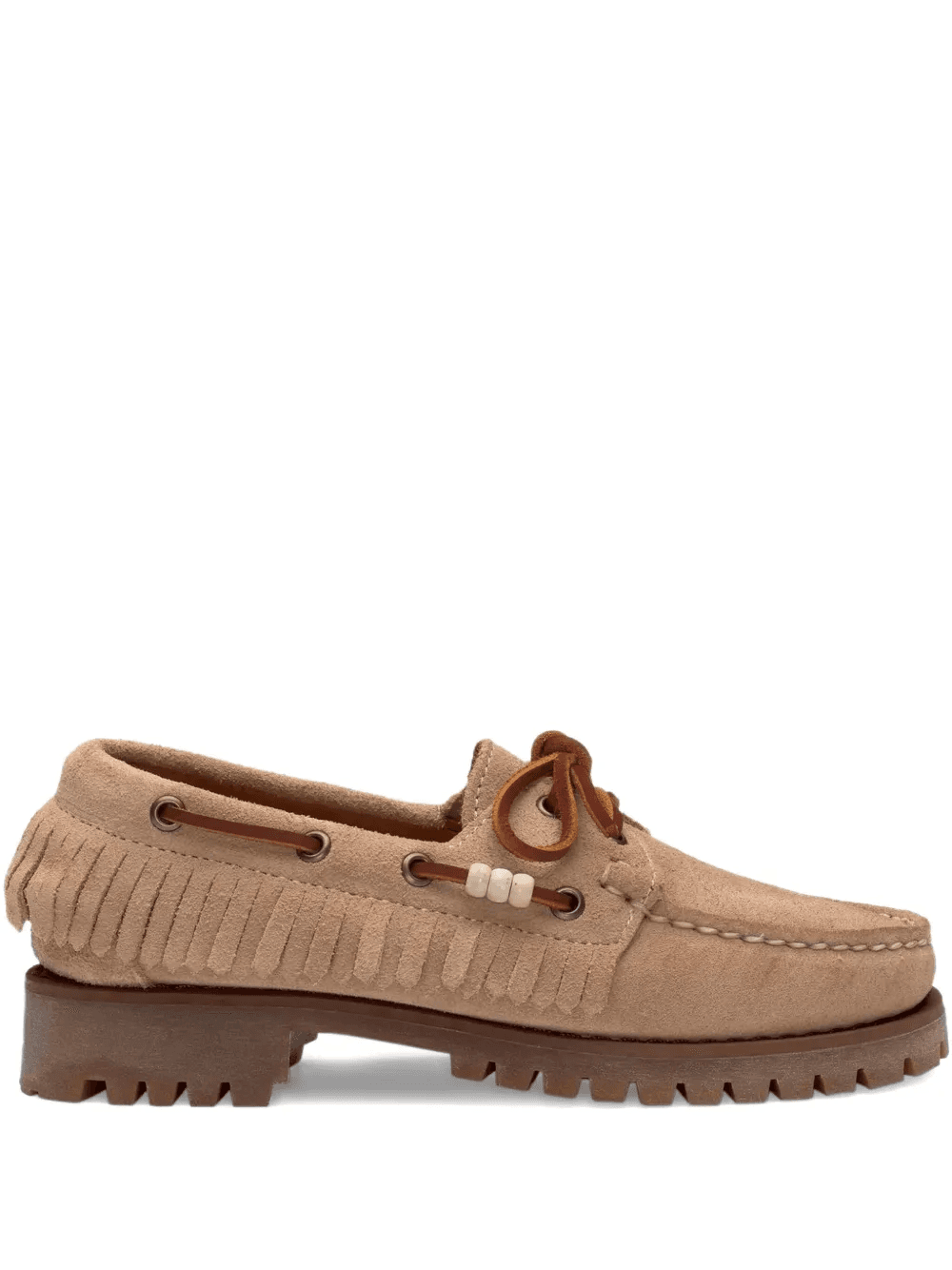 fringed tie loafers - Image 1