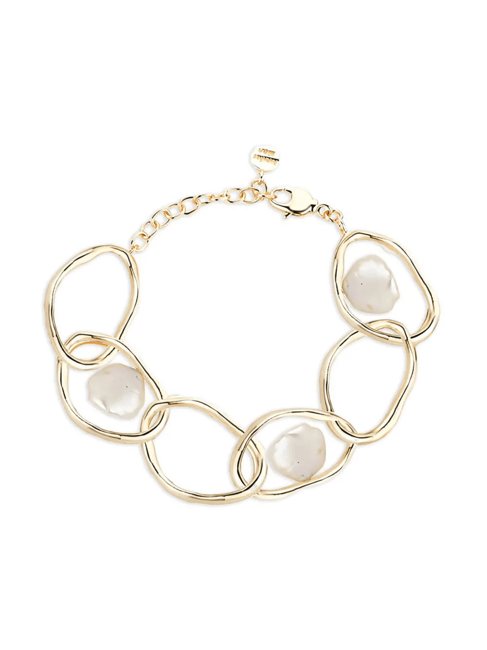 Grencian Goddess coin pearls bracelet - Image 1