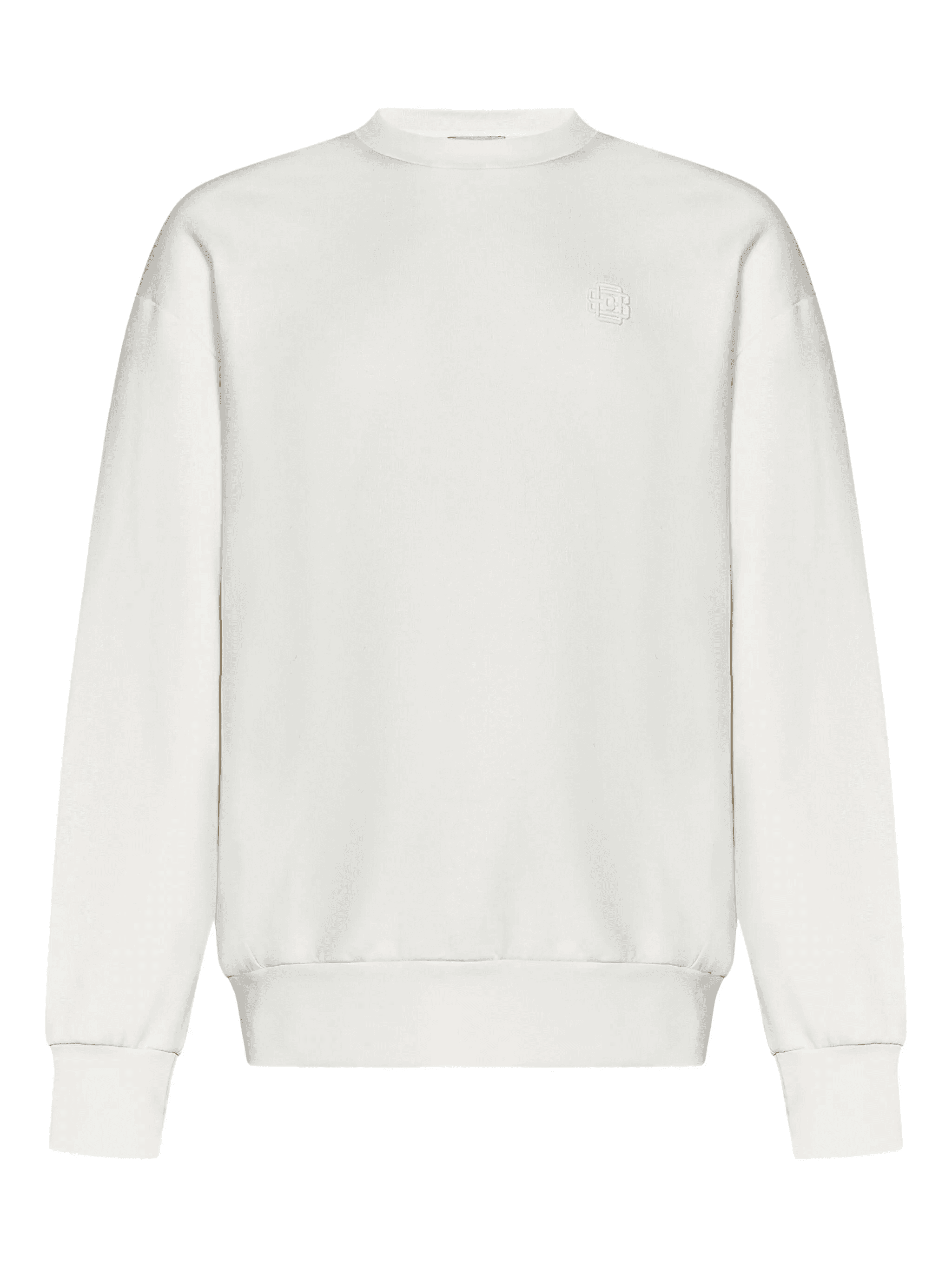 embroidered ribbed crew neck sweater - Image 1