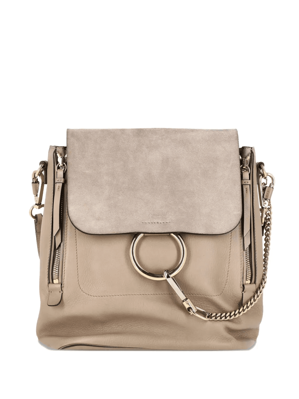 faye zip leather backpack - Image 1