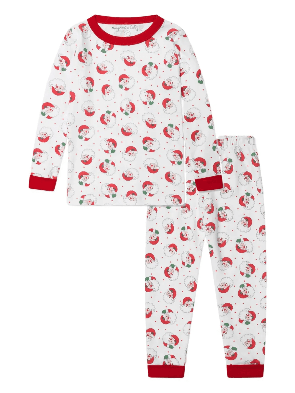 santa-print pyjamas - Image 1