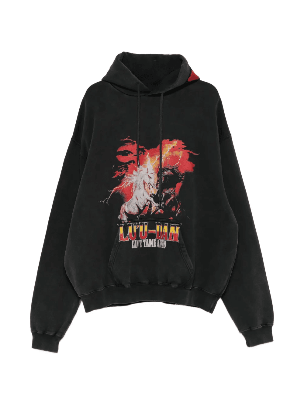 graphic-print oversized hoodie - Image 1