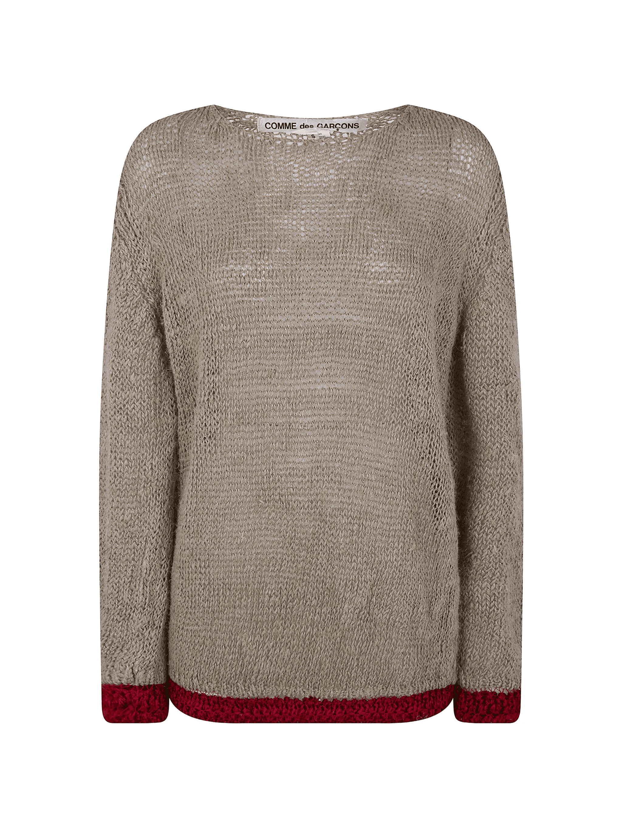 contrast-trim sweater - Image 1