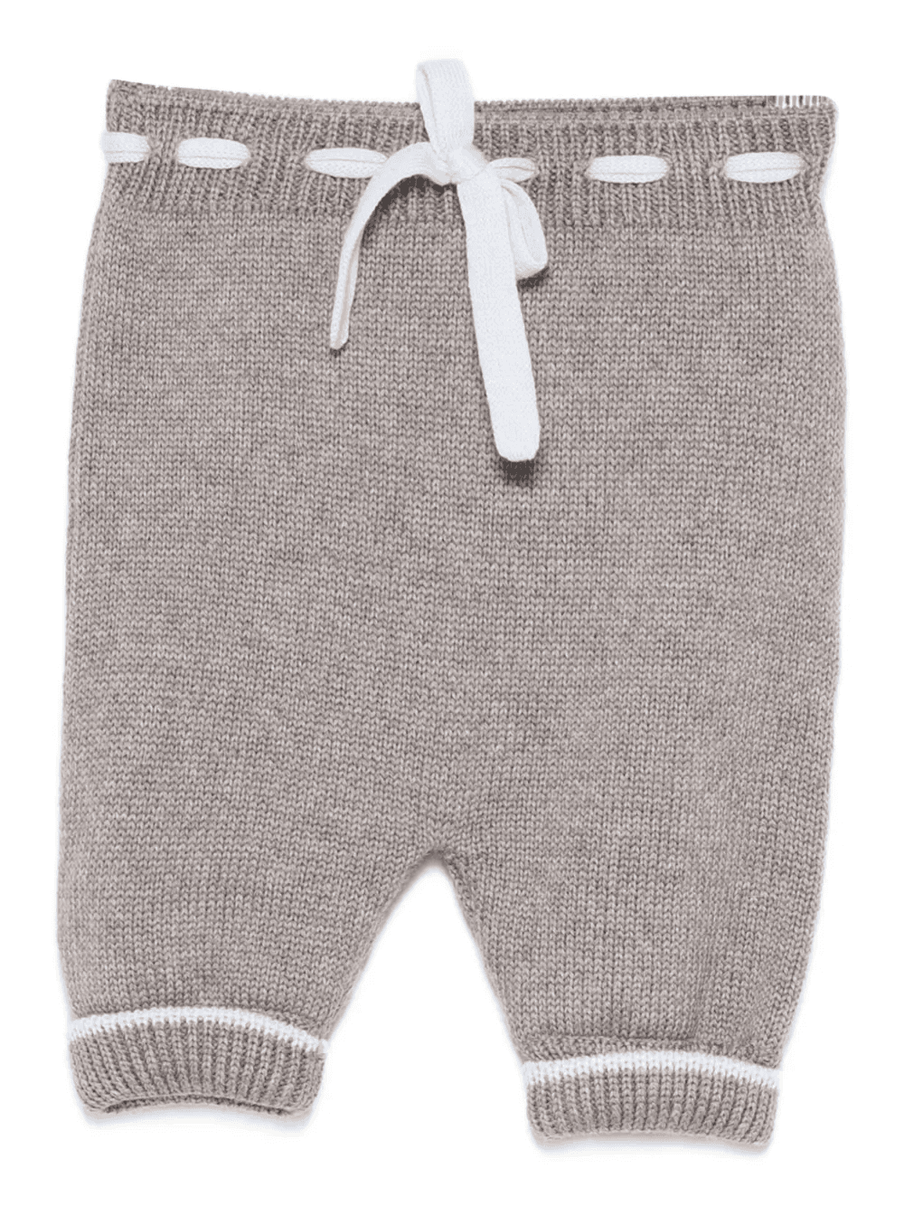 drawstring knitted trousers - Image 1