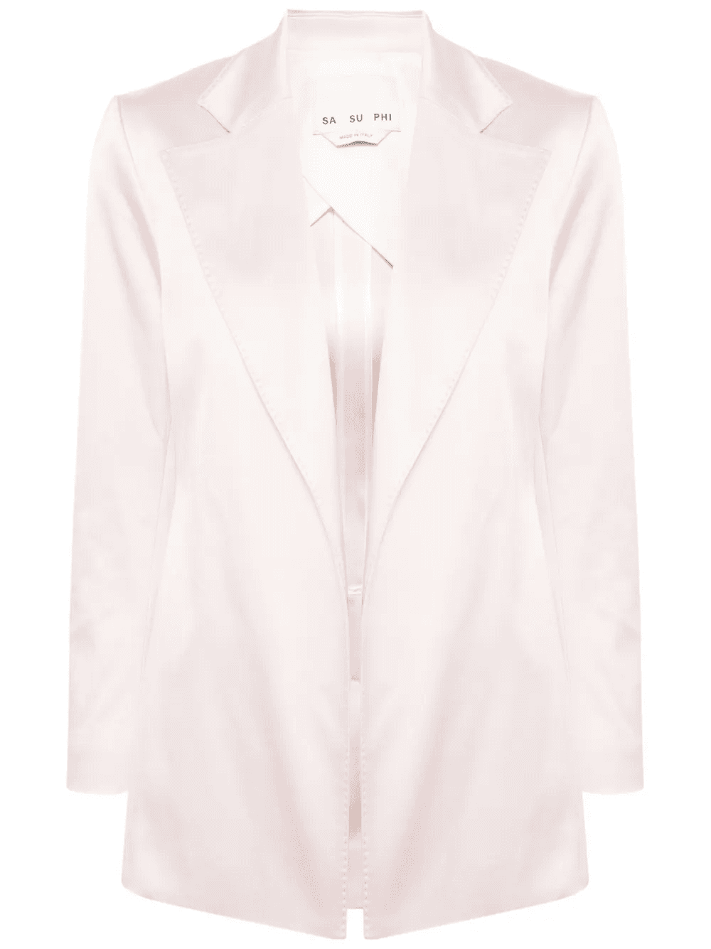 silk notch-lapel blazer - Image 1