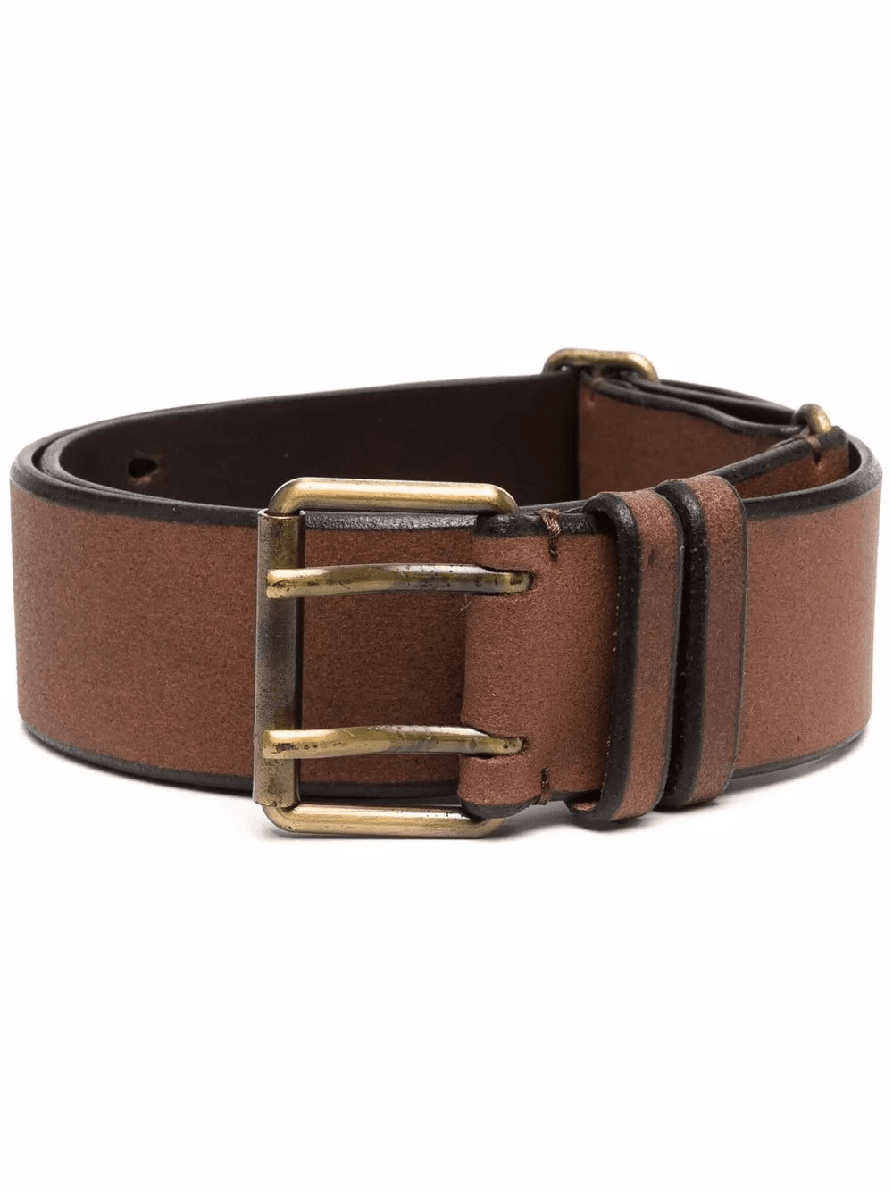 1990s double-pin buckled leather belt - Image 1