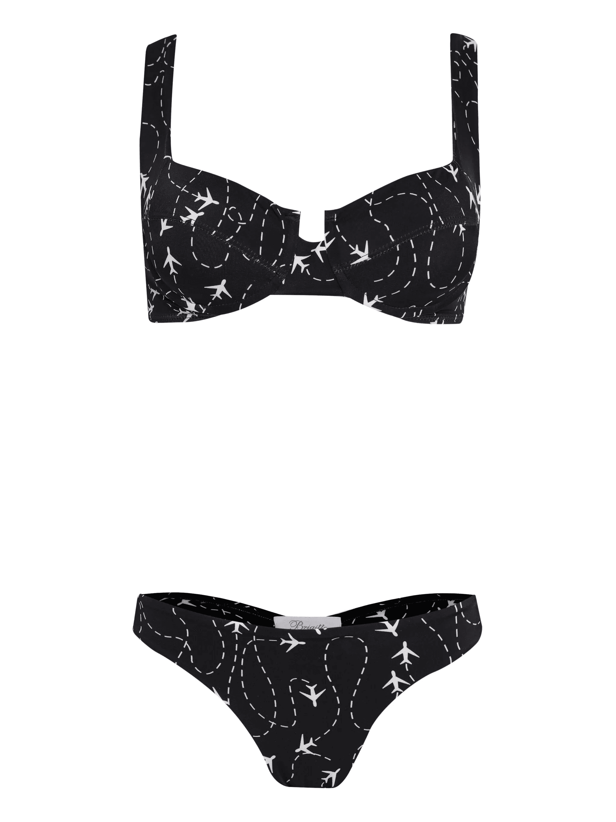 plane-print bikini set - Image 1