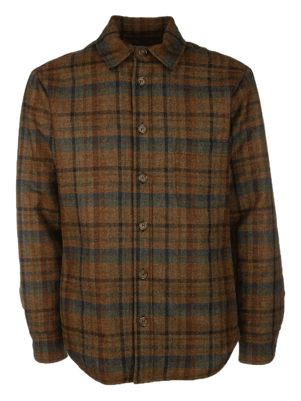 checked wool shirt - Image 1