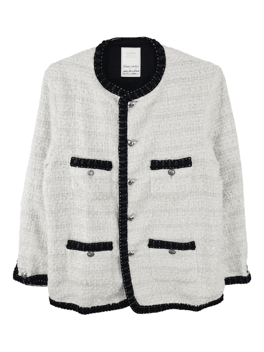 tweed trimmed jacket - Image 1