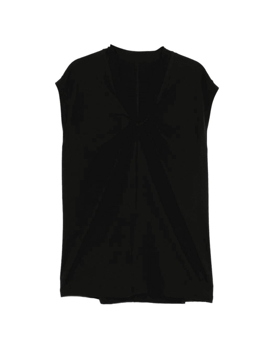 bowknot pleated sleeveless T-shirt - Image 1