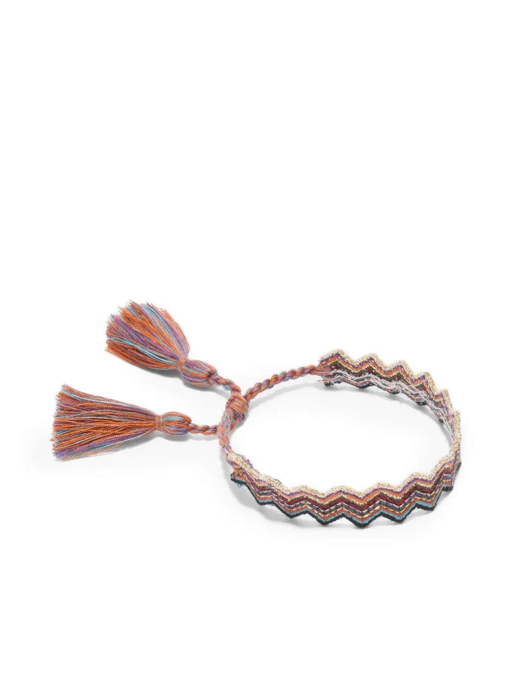 Holiday zig-zag tassel bracelet - Image 1