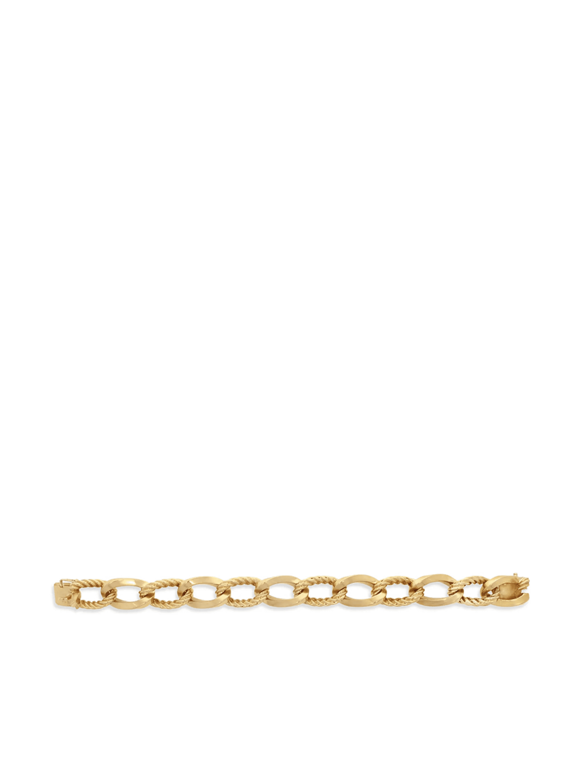 1941-1960 18kt yellow gold Retro chain-link bracelet - Image 1