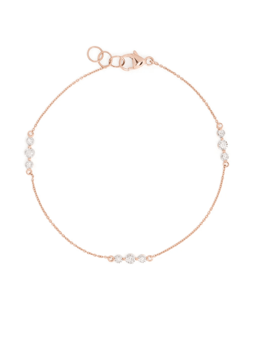 14kt rose gold Ava Bea Trio diamond bracelet - Image 1