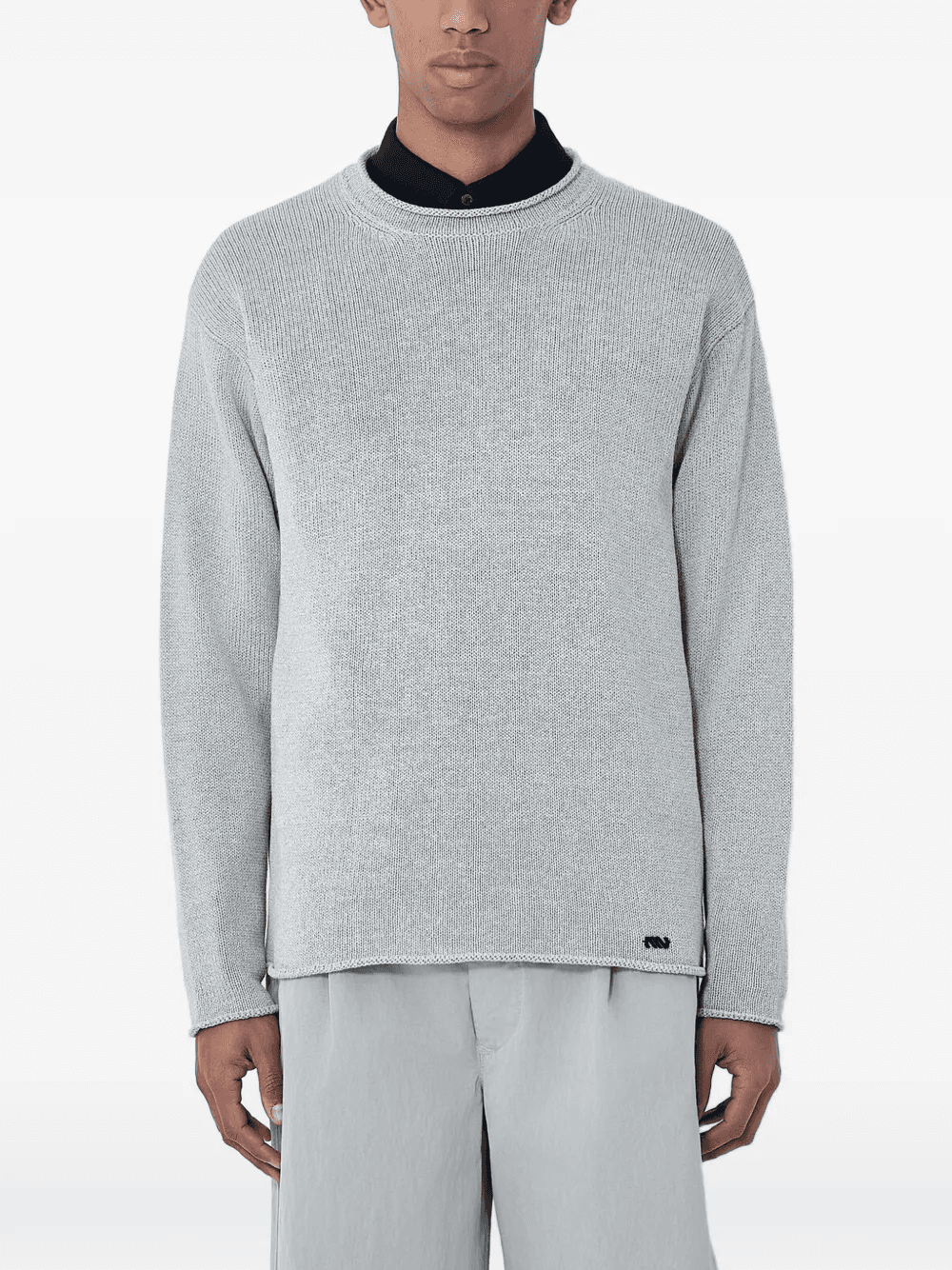 ribbed crew-neck sweater - Image 1