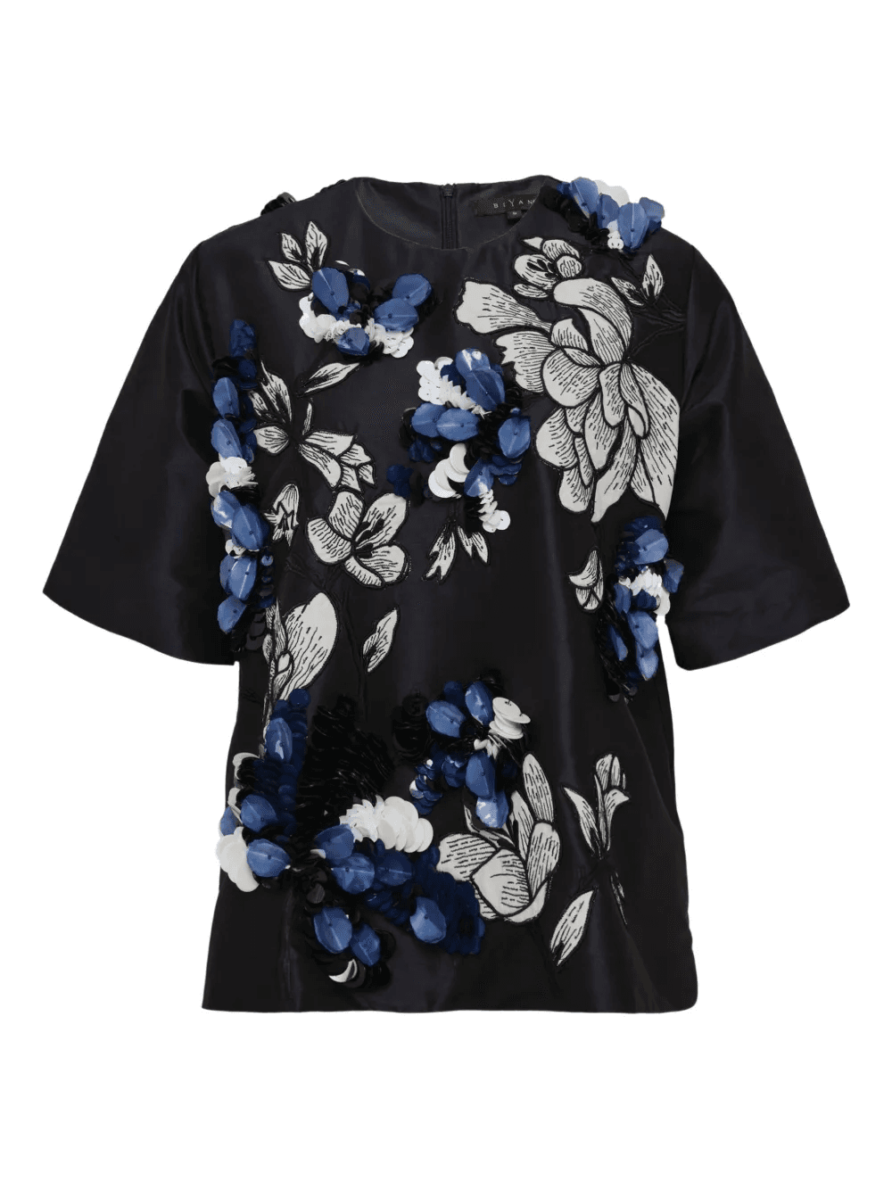 flower-embellishment blouse - Image 1